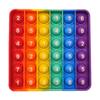 Rainbow Silicone Pop-It Mouse Bubble Toy for Kids - Fun Decompression Pendant