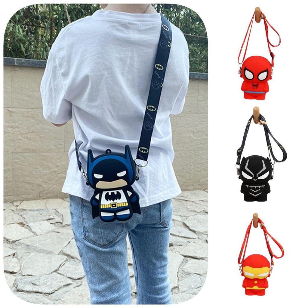 Childrens Spider Man Silicone Pocket Bag With Large Capacity And Durable Design For Girls And Boys