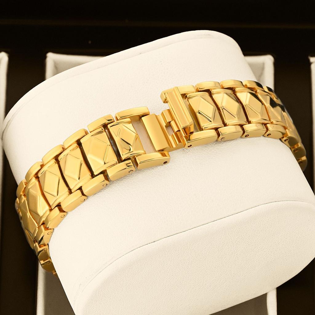 Yalalusi Luxury Gold Diamond Star Anise Women'S Watch Full Diamond Chain Belt Light Luxury Women'S Watch Women'S Watch