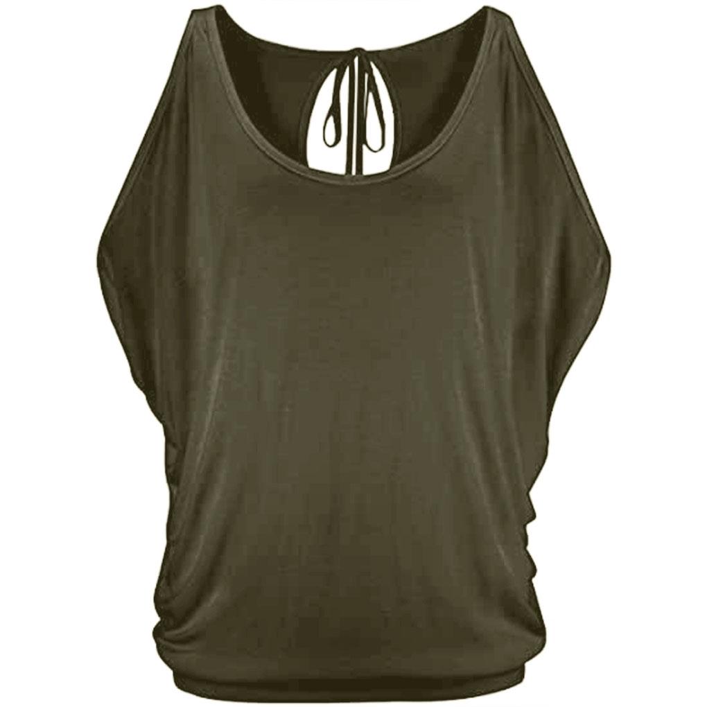 Cold Shoulder Shirt Women Cotton T-shirt Short Sleeve