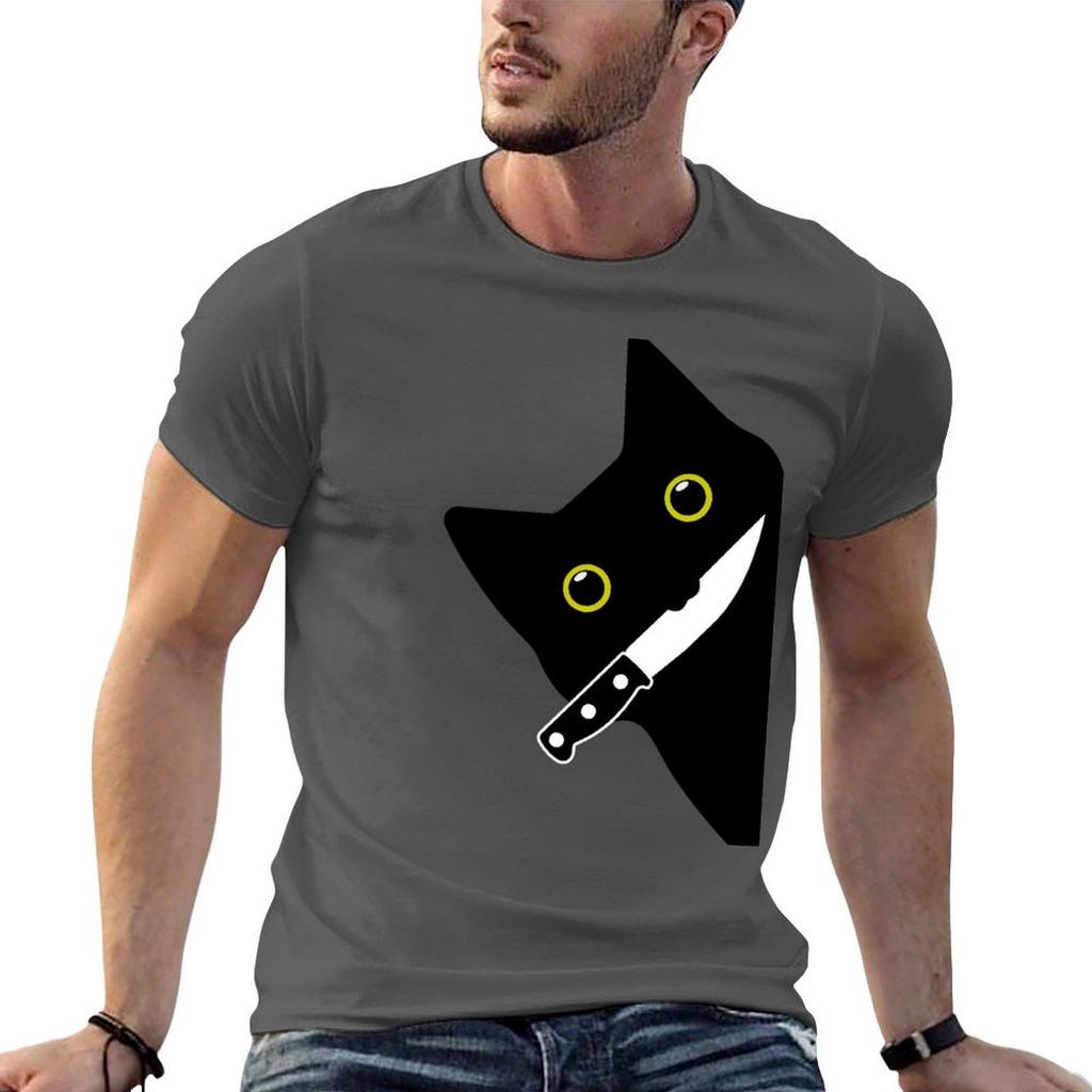 Suspicious Cat TShirt T Shirts For Unisex Cotton Soft Unisex T Shirt Luxury Anime Tshirt TShirt