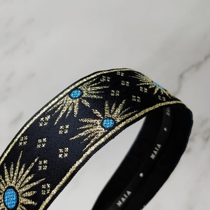 MAIA Retro Pearl Headband - Gold