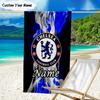 1PC Custom Name Beach Towel Chelsea Crest Artwork Beach Towel, Suitable for Camping, Travel, Beach Accessories, Super Absorbent, Family Gift