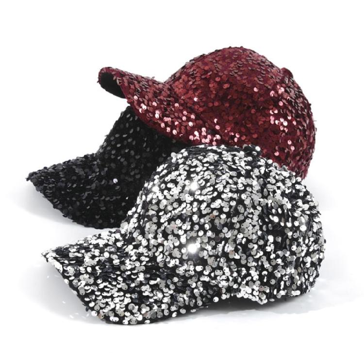 Sequined Baseball Hat for Girls Boys Breathable Sports Hat For Outdoor Activities Fashion Photo Props