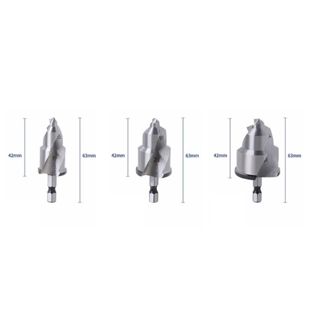 With Limiter Countersink Drill Bit Hexagon Handle High Precision Water Pipe Drill Bit Steel Wear-resisting PPR Lifting Drill Bit