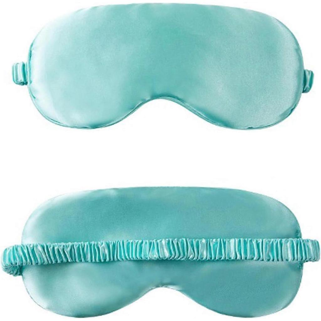 Máscaras de Dormir Suave Máscara de Olho Sedosa para Dormir para Mulheres e Homens Verde Claro