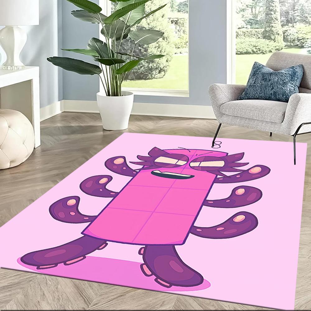 Numberblocks Floor Mat Design for Study room Bedrooms Dormitory Entryway Anti-slip Rug Anime Office Decor Perfect Birthday/Christmas Gift Idea