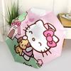 1pc Hello Kitty Automatic Opening/Closing Umbrella with Pink Bow Design - Portable Folding Design, 8-Rib Iron Frame Outdoor Umbrella for Fans, Travele