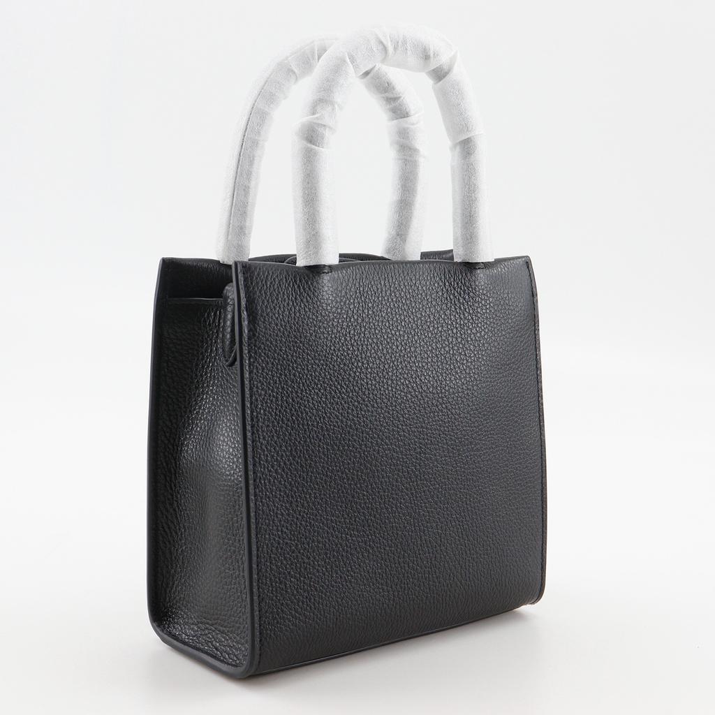 COACH Mini Carry Handbag 5692 2WAYShoulder black leather Women Used