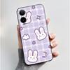 For Cricket Icon 6 Case AT&T Verge (SL219A) Back Cover Luxury Cute Heart Rabbit Funny Black Soft Silicone Protective Phone Case