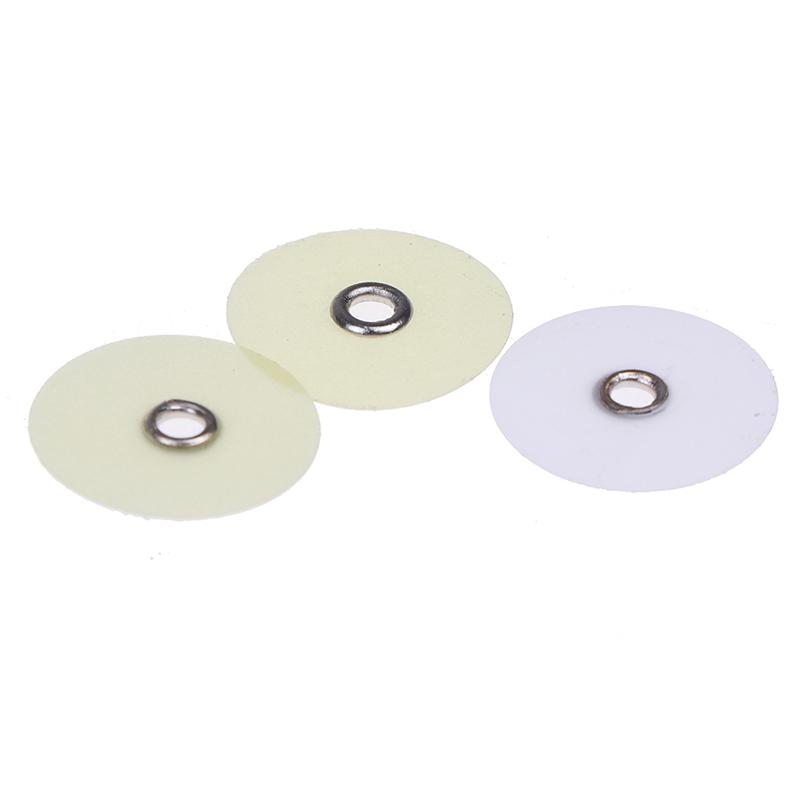 1PC přenosné dentální materiály s kovovým trnem na pouzdro Univerzální zubní leštící leštící kotouče