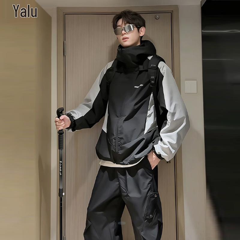 Yalu Men s Reversible Waterproof Outdoor Jacket M