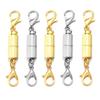 4Pcs/Lot Round Magnetic Clasps for Jewelry Making Magnet End Clasp Connectors Buckle Metal Clasp with Lobster Clasps