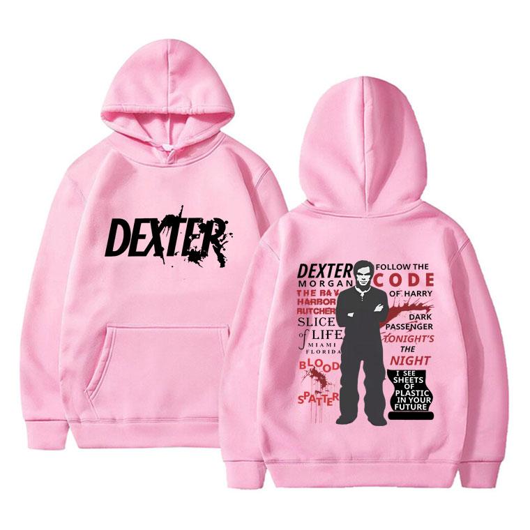 TV Play Dexter Morgan Hoodie Men Women Vintage Oversized Pullover Hoodies Male Fashion Casual Fleece Polyester Hooded Sportswear
