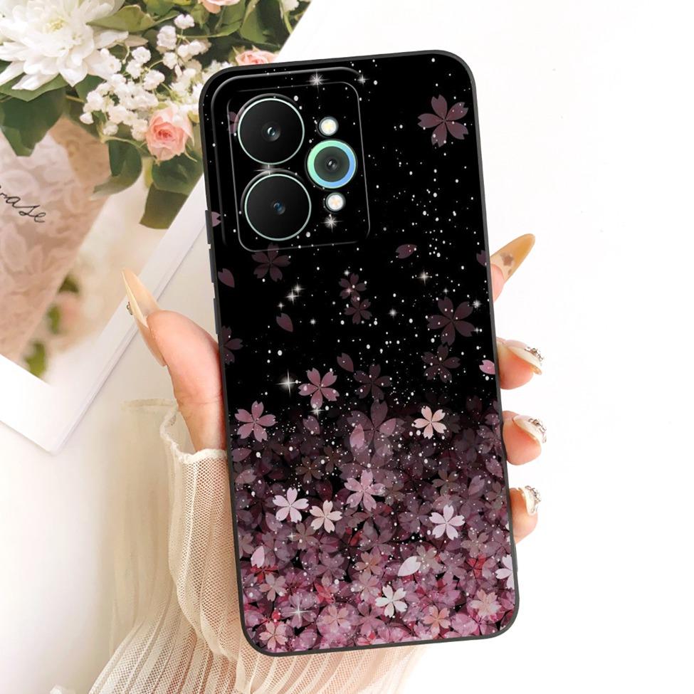 Cover For Realme 15 Pro Casing RMX5101 Silicone Luxury Fashion Flowers Kawaii Cute Painted Shockproof Phone Case