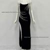 Elegant Beaded Strapless Evening Gown for Women