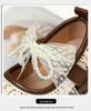 Girls' Lace Bow Leather Shoes - Spring & Autumn Korean Style Princess Performance Shoes with Pearls