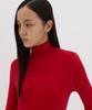 Yunse Layered Turtleneck Top (Red)