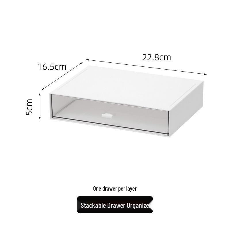Acrylic Multi-Layer Makeup and Desktop Organizer with Transparent Drawers
