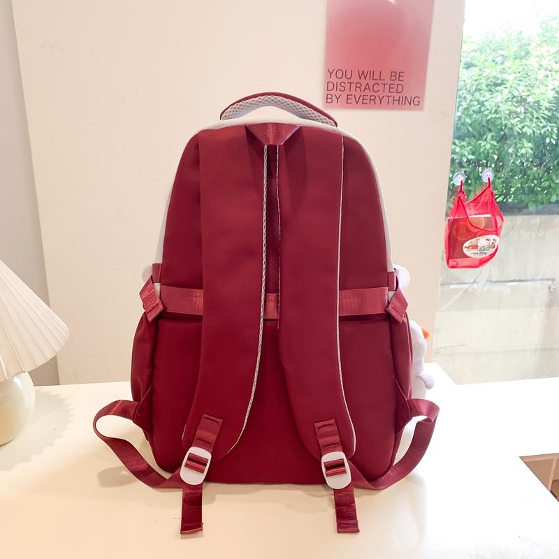 Женский рюкзак большой вместимости нейлоновый водоотталкивающий студенческий цветной — фото 10