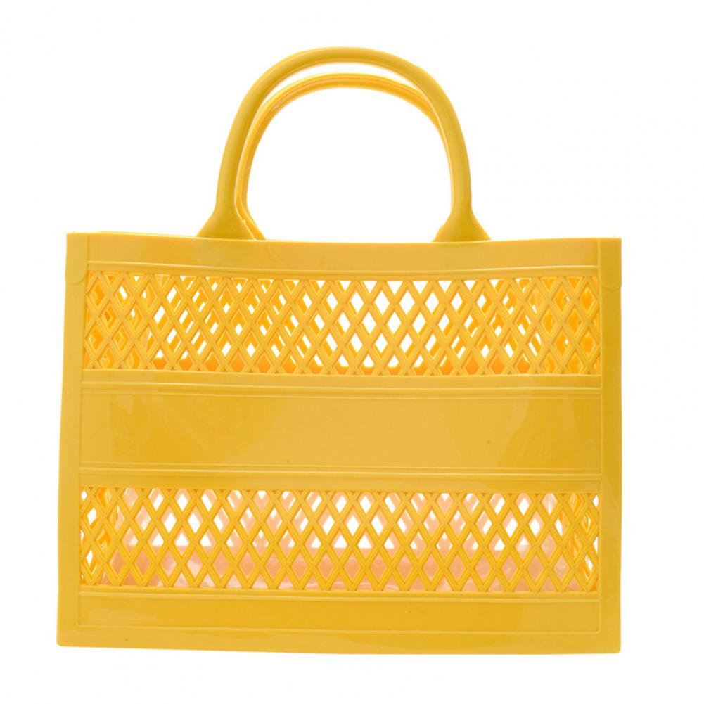 Hollow Beach Tote Bag PVC Portable Sandproof Waterproof Toiletries Grocery Vacation Swimming Tote Handbag Portable Travel bag