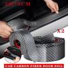4M Accessories Carbon Fiber Car Door Plate Scuff Sill Cover Anti Scratch Sticker