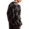 Fila Original Checkered Fashion Warm Pullover Sweater Men Sweater Black F51M519402FBK