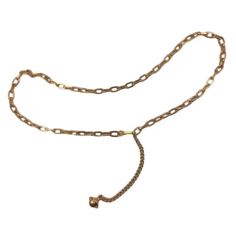 Golden Waist Chain for Women's Fashion, Versatile Metal Belt Decoration, Dress, Shirt Chain, Belt, Pants Chain, Body Chain