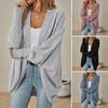 Cárdigan Suéter Manga Murciélago para Mujer Casual Oversize Frente Abierto Abrigo de Punto Otoño Invierno Ropa Exterior para Señoras