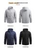 Men's Spring & Autumn Casual Hooded Baseball Jacket - Fashionable, Simple, Reversible.