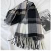 Plaid Scarf Women's New Autumn and Winter Fashion Imitation Cashmere Fringed Shawl Warm and Thickened Scarf Windproof, Warm & Decorative
