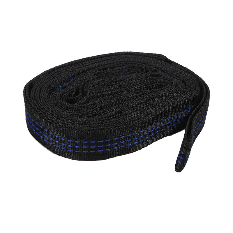 High Quality Bearing Capacity Hammock Straps Breaking Strength Polyester Hammocks Belt Rope 5 Rings For Outdoor Hanging Beds