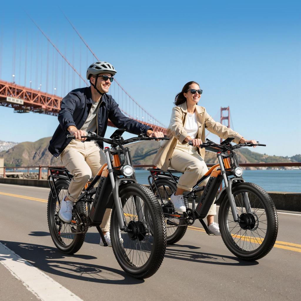 Electric Bike PULUMA PE86 Pro 26 Inch Tires 500W*2 Motor 48V20Ah Battery Torque Sensor 40km/h Max Speed 150km Max Range