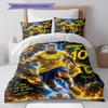 Neymar Pattern Bedding,Quilt Set Quilt Cover Pillowcase Home Birthday Gift(1 * duvet cover + 2 * pillowcase, without core)
