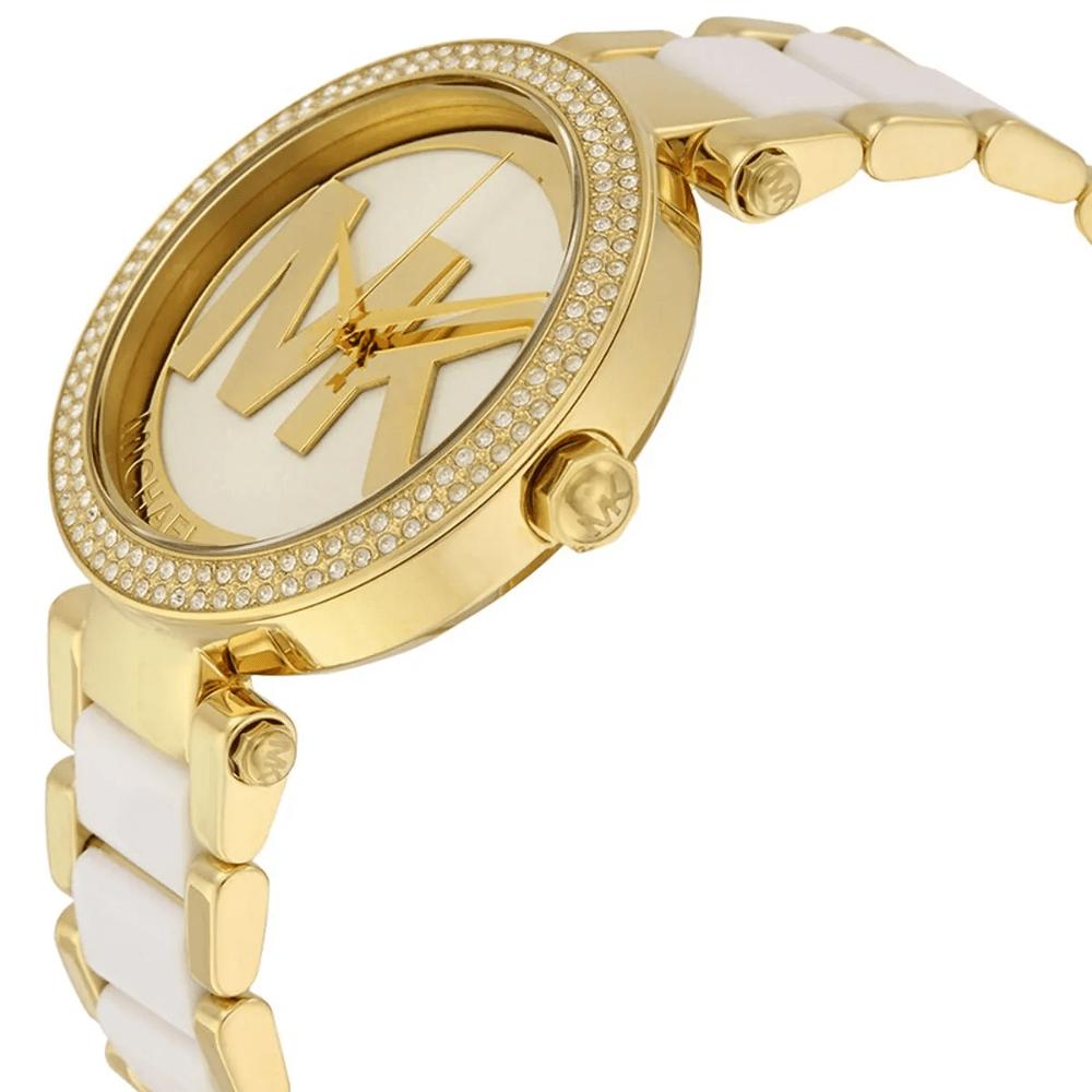 Michael Kors MK6313 Parker Biała Tarcza Damski Zegarek