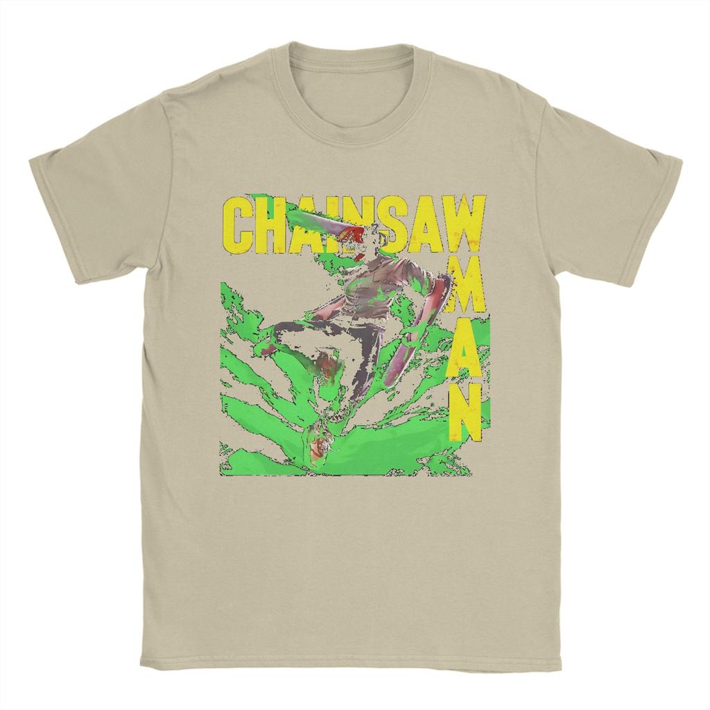 Men Women Graphic Printing Chainsaw Man Anime T Shirt Tee Cotton Manga T-shirts Clothing
