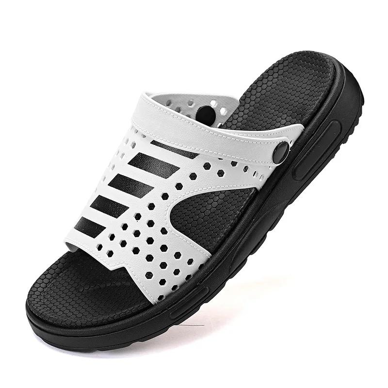 Fashion 2024 Summer Men Slippers Breathable Sports Slides Outdoor Sneakers Casual Fashion Shoes Open Toe Slides Luxury Brand Slides