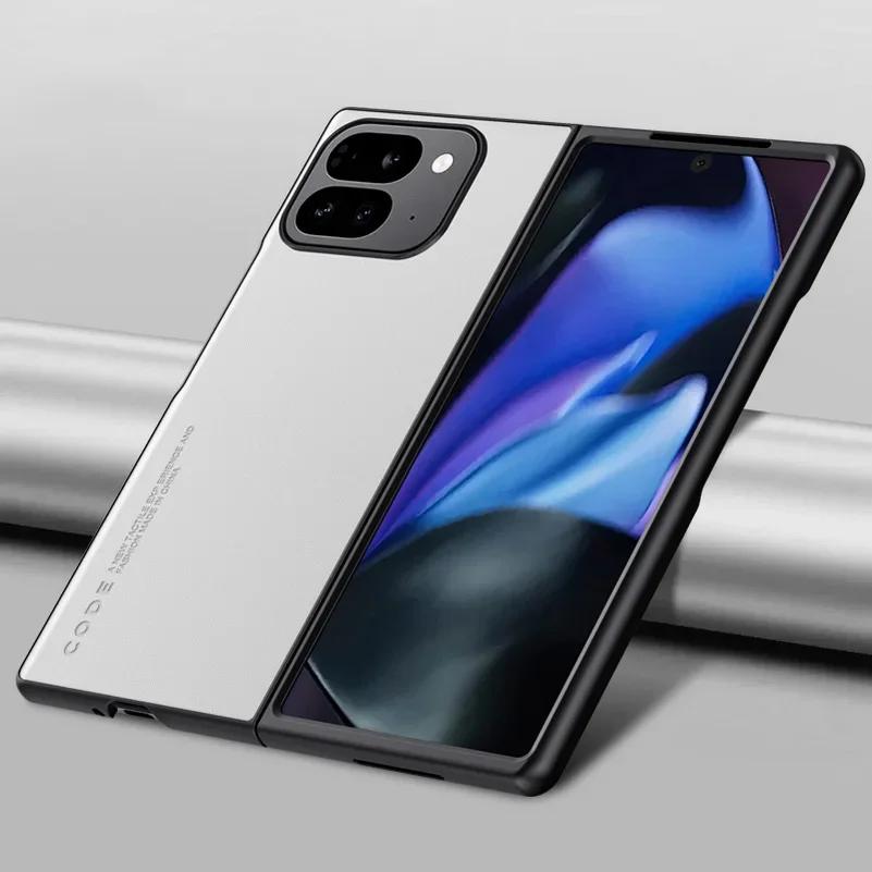 Για Θήκη Google Pixel Fold 2 Ματ Σιλικόνη Απλή PU Δερμάτινη Θήκη Τηλεφώνου για Pixel Fold2 Pixel9 Pro Fold Αντικραδασμική Προστασία Μαλακής Άκρης Προφυλακτήρας