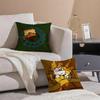 Cute Sleeping Polar Bear Cartoon Pattern Pillow Case Double-Sided Plush Sofa Cushion Covers Organic Breathable Invisible Zipper