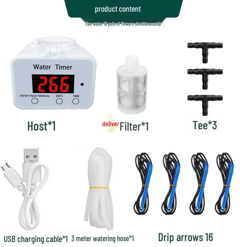 

Розумна система таймера поливу рослин для садових горщиків та іригації Flower Protector Watering Device JS-16B