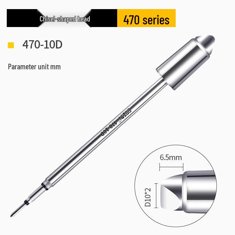 C470 Universal 500W Soldering Iron with High-Quality Heating Core, Blade & Horseshoe Tips for Large Solder Joints