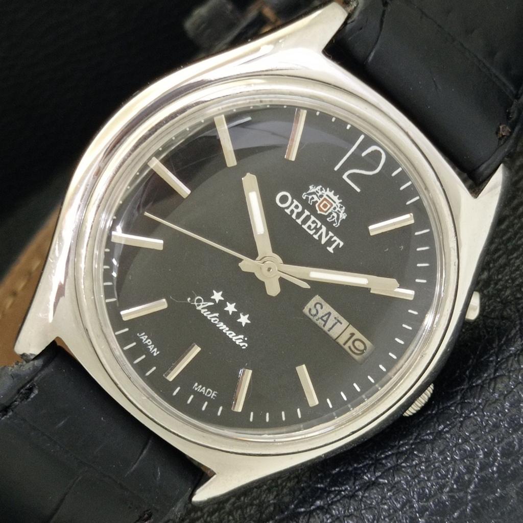 

АВТОМАТИЧЕСКИЕ ВИНТАЖНЫЕ ЧАСЫ ORIENT 46941 ЯПОНИЯ МУЖСКИЕ ЧАСЫ С ЧЕРНЫМ ЦИФЕРБЛАТОМ a500353-2 R151b-a500353