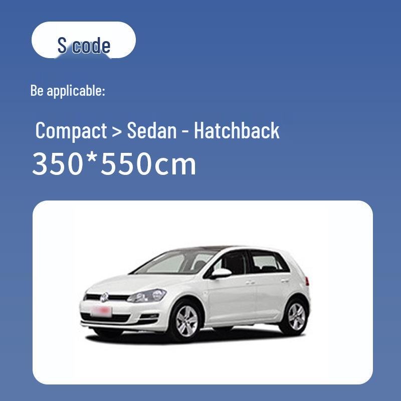Thickened Disposable Rainproof Car Cover - Transparent Protective Film for Maintenance S белый/прозрачный