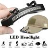 HOMEFISH Super Bright LED Headlamp Clip On Cap Hat Torch for Outdoor Fishing Camping Hunting