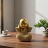 Weiser Mönch Ornament Kreatives Design Kleine Statue Niedliches Meditatives Dekorstück für Wohnzimmer,