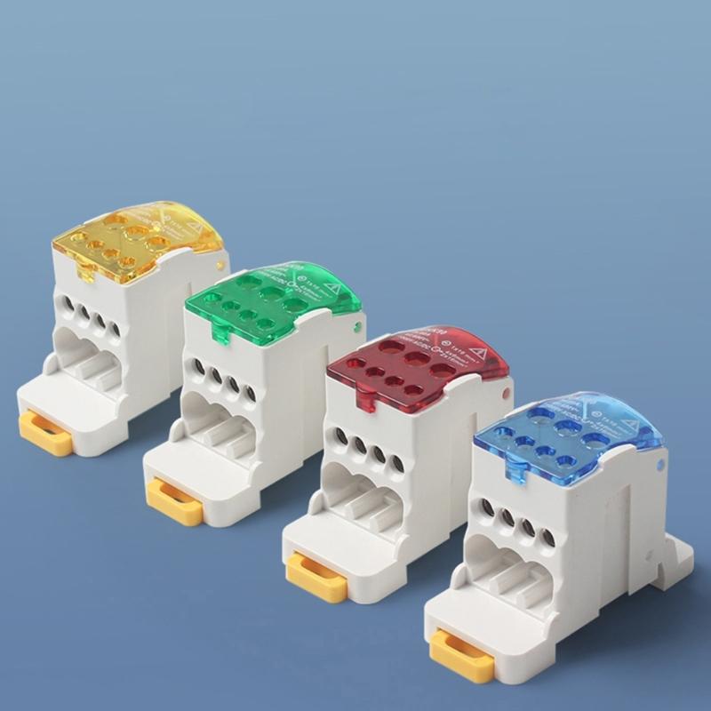 Plastic Junction Box Terminal Block Multi Outlet Terminal Block Rail Splitter Box For Electrical Installations