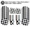 Checkered Race Car Party Black White Checkered Flag Tablecloth Road Tablecloth Racetrack TableCover Racing Birthday Party Decor