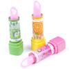 1Pc Child Lipstick Shaped Eraser Student Stationery Xmas Gift Pencil Erasers
