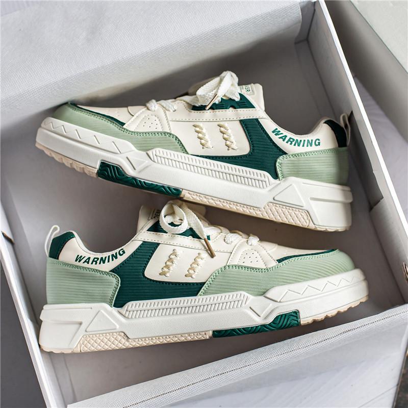 

Men s shoes 2024 spring and autumn new Hong Kong style retro leisure sports summer height increase non-slip design sense bread tide board shoes 44