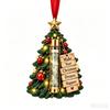 Acrylic Resin Christmas Cash Holder Ornament Reusable Hanging Cash Gift Card Holder For Christmas Tree Decoration